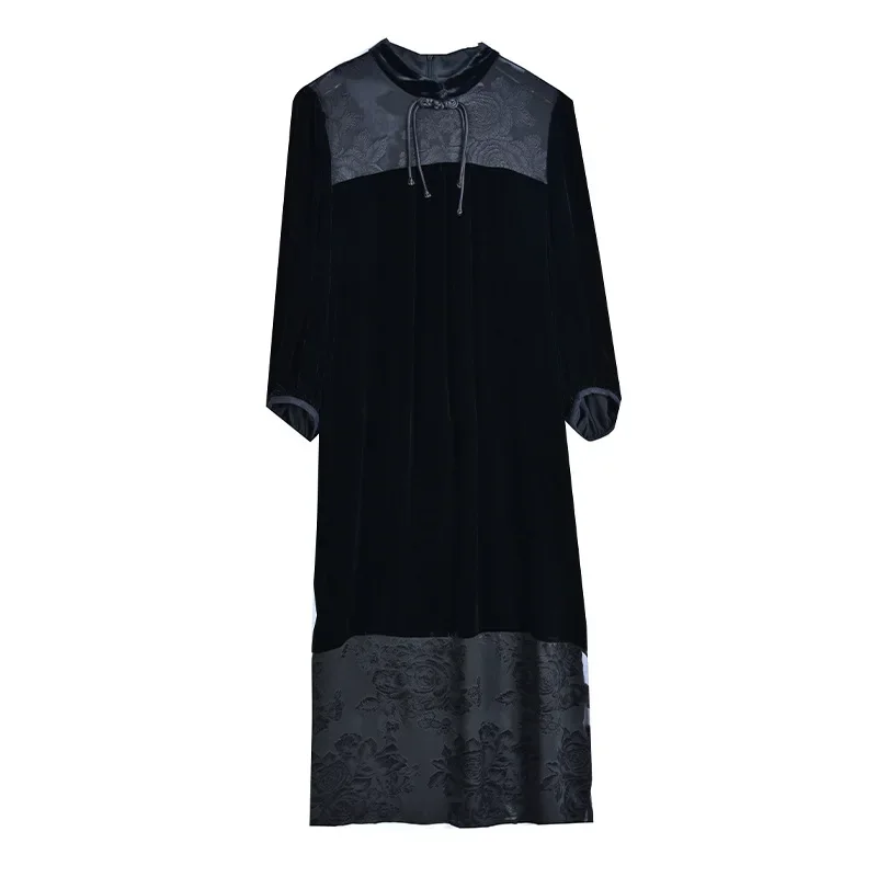 Высококачественное черное платье больших размеров для похудения уменьшающее