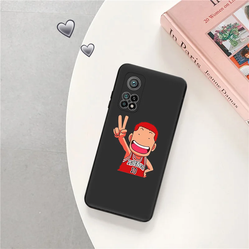 Phone Case For Redmi 10C 10A Note 11 Pro 10 10s 11s Slam Dunk Xiaomi 10t 11t Lite Black Soft Protective Cover