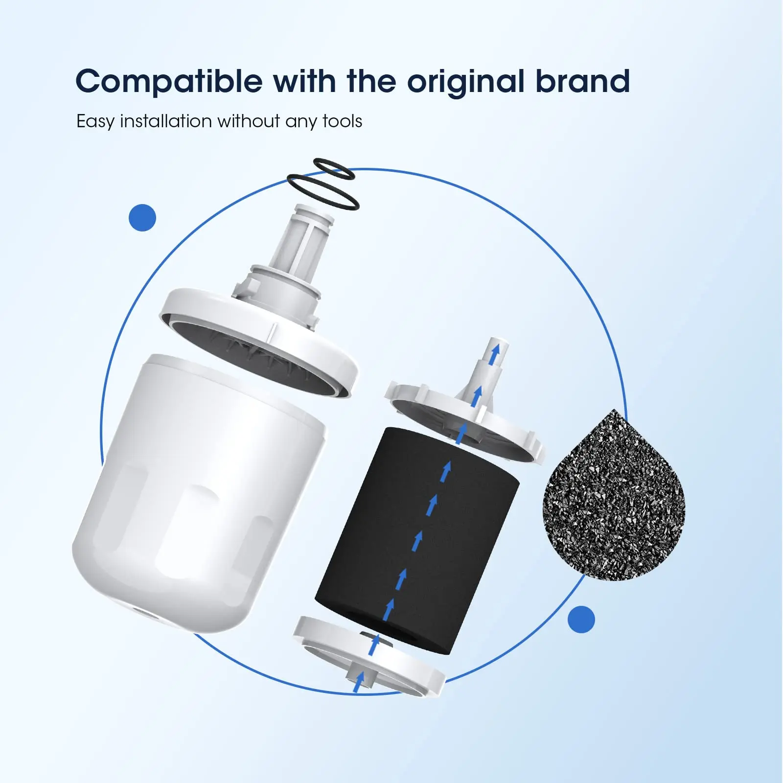 Замена фильтра для воды в холодильнике Samsung DA29-00003G DA29-00003B DA29-00003A Aqua-Pure Plus HAFCU1 RFG237AARS