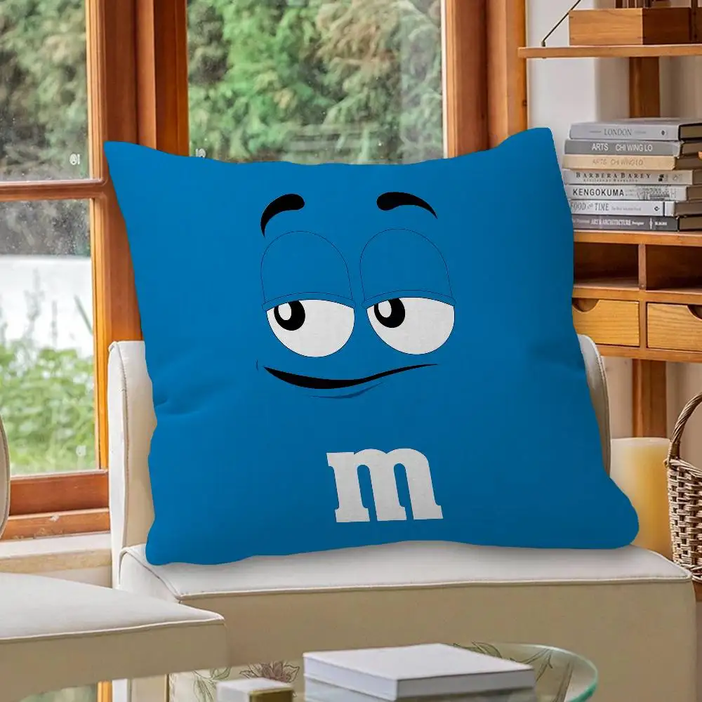 Фото Декоративный чехол для подушки M-Ms C-ChocolateS, чехол для диванной подушки, декоративный чехол для дома, наволочка №4