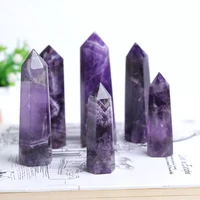 1pc natural crystal column quartz rock mineral specimen crystal point quartz rainbow wand home decor reiki healing energy stone