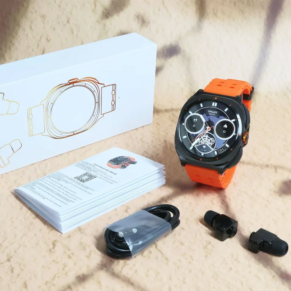 Фото ZORDAI 2in1 SmartWatch Наушники GT98 Беспроводная гарнитура Bluetooth Вызов Музыка Спортивные часы Фитнес-трекер Z7 ultra Watch 7 Обновлено №1