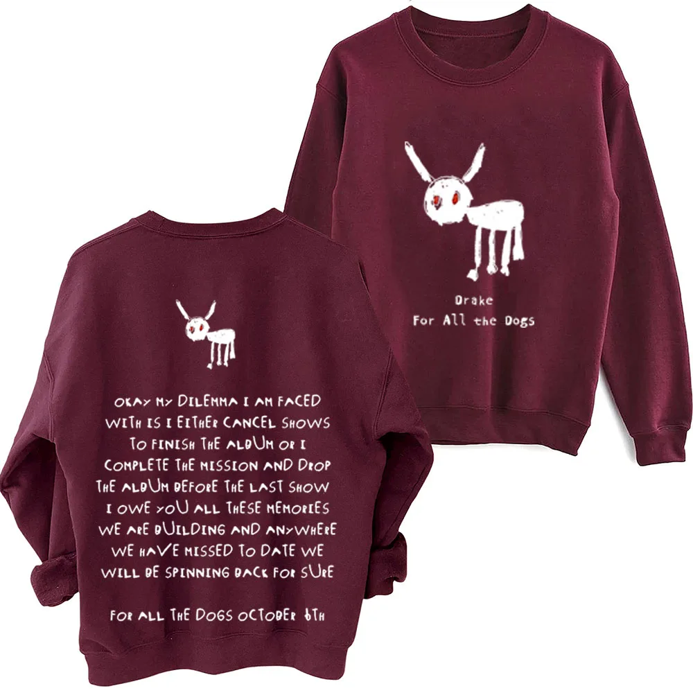 Мужская толстовка с длинным рукавом круглым вырезом и принтом