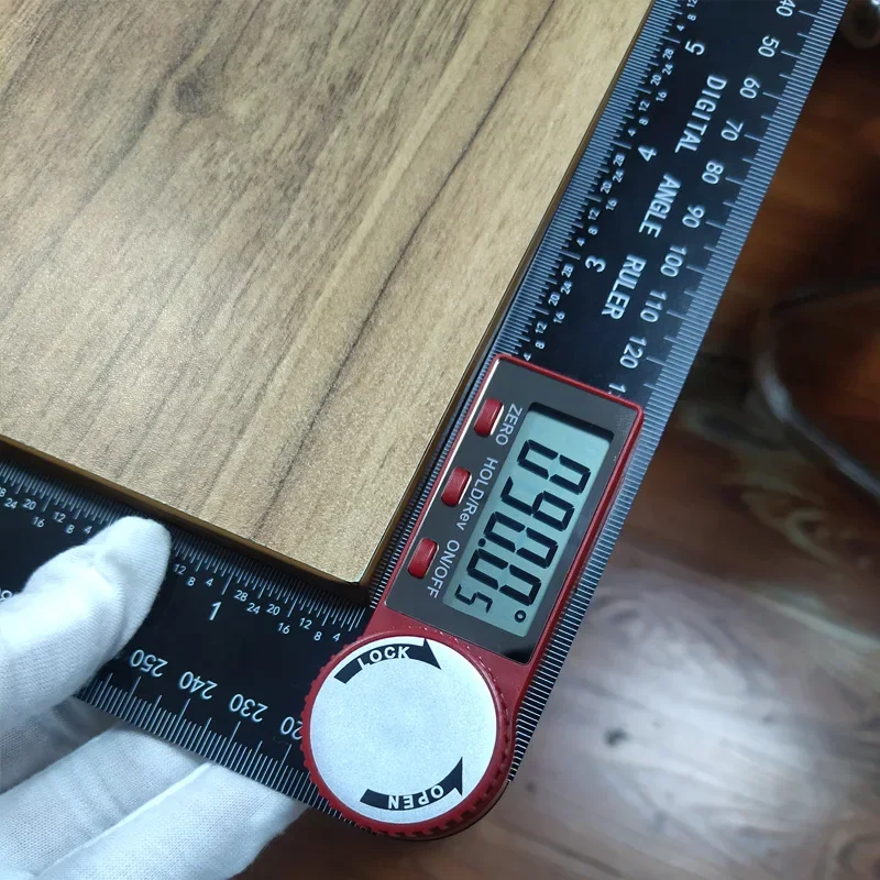 Цифровой угломер транспортир измерительный инструмент пластиковая линейка для