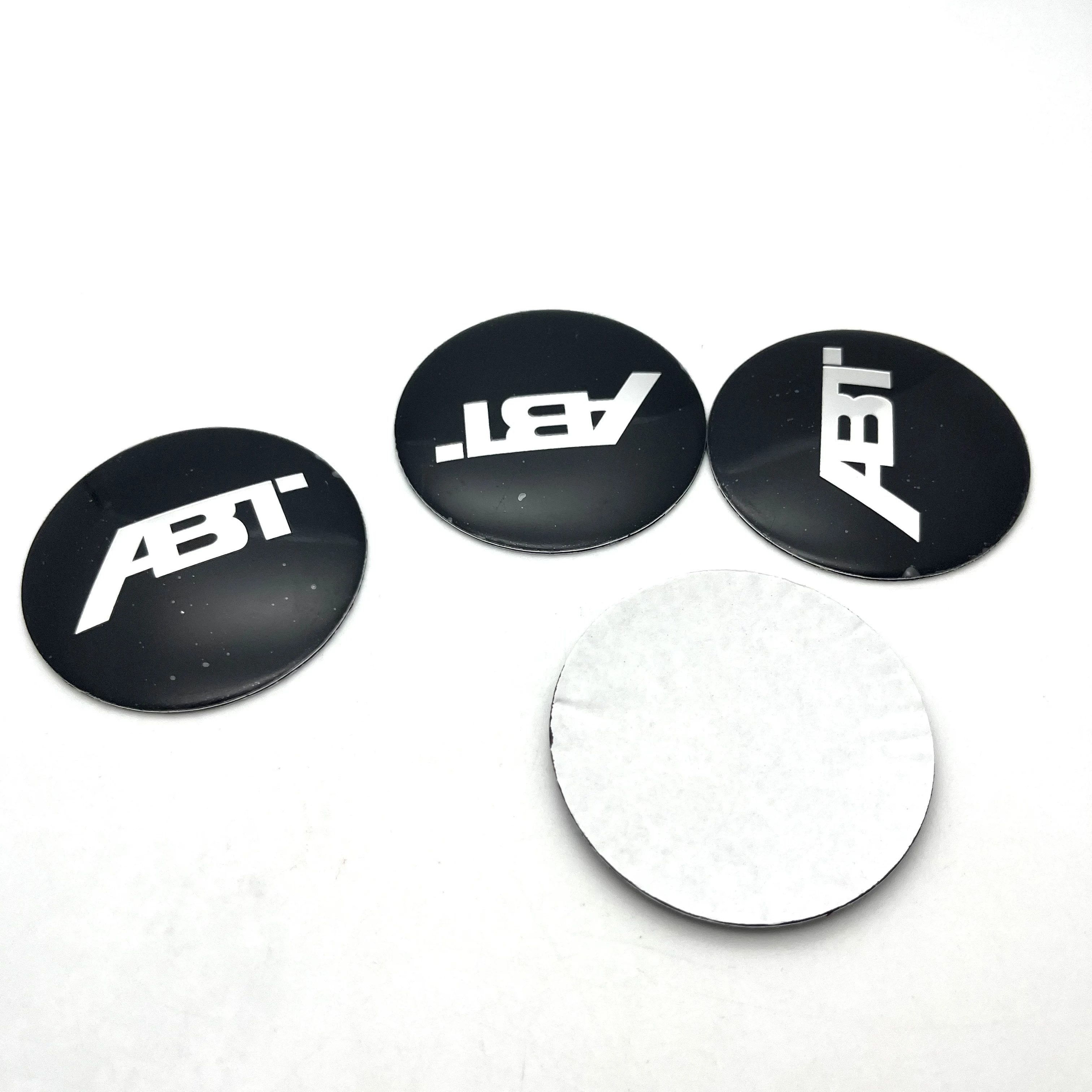 

4 шт., 56 мм, 60 мм, 65 мм, центральная крышка ступицы колеса автомобиля, общие автомобильные диски, колпаки ступиц для ABT, наклейки со значками, авто модифицированные аксессуары