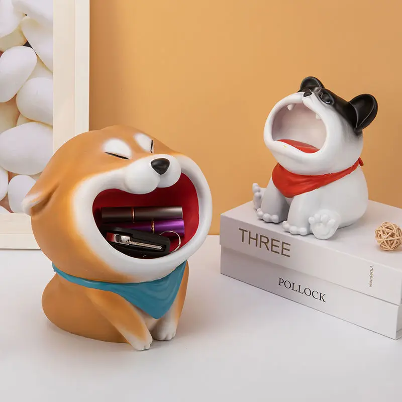 

Simple And Creative Dog Storage Decoration Table Key Dresser Snack Storage Living Room Tray Decoration Crafts Holiday Gift
