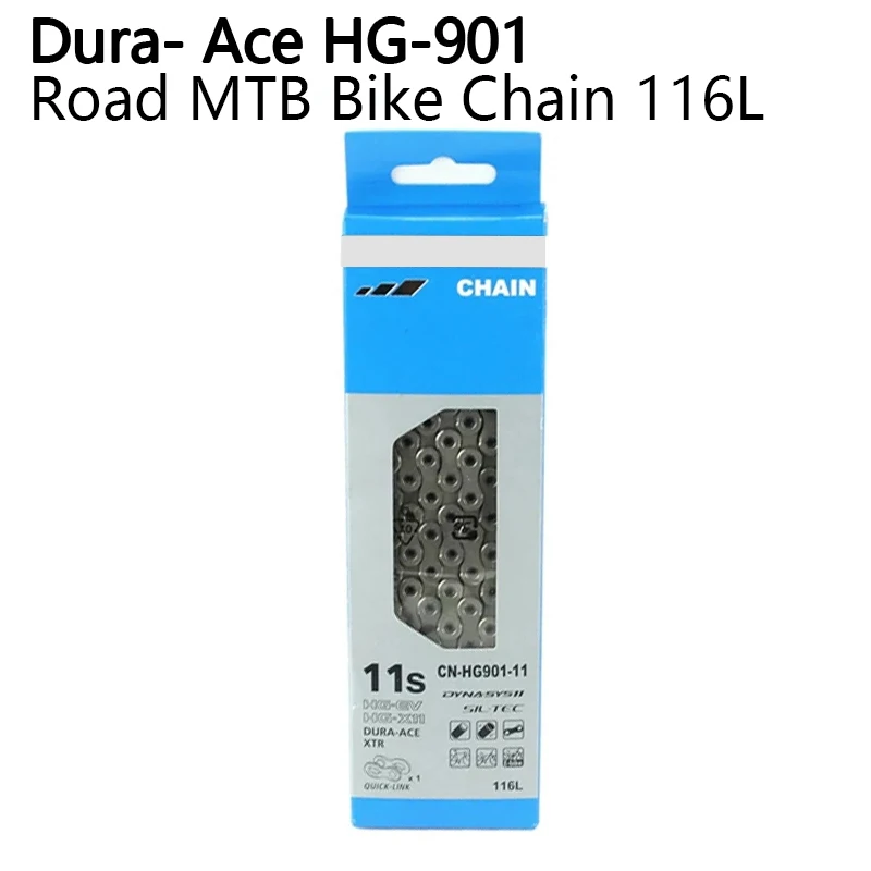 Велосипедная цепь DURA ACE XTR HG901 11 скоростей 116L для дорожного горного велосипеда