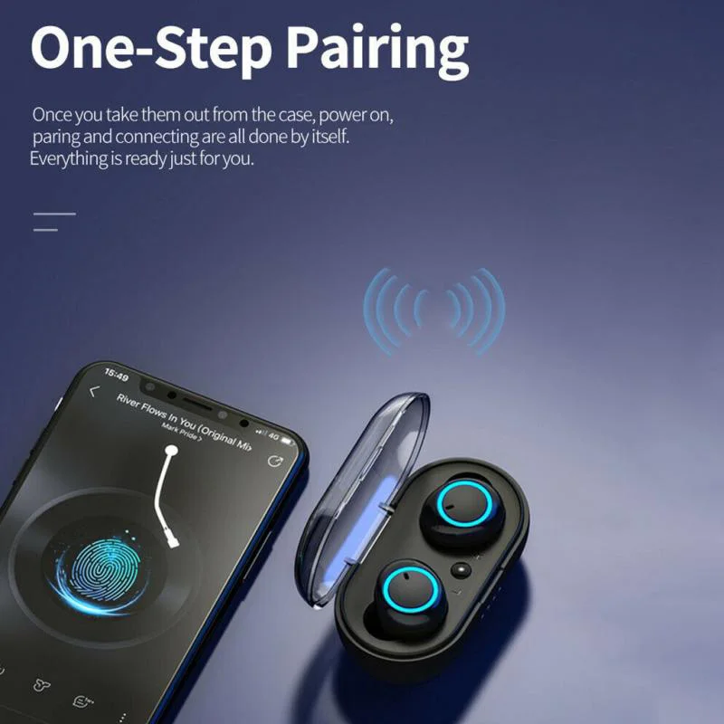 Y50 TWS Bluetooth Earphone 5.0 Wireless Headset IPX7 Waterproof Deep Bass Earbuds True Wireless Stereo Headphone Sport Earphones enlarge