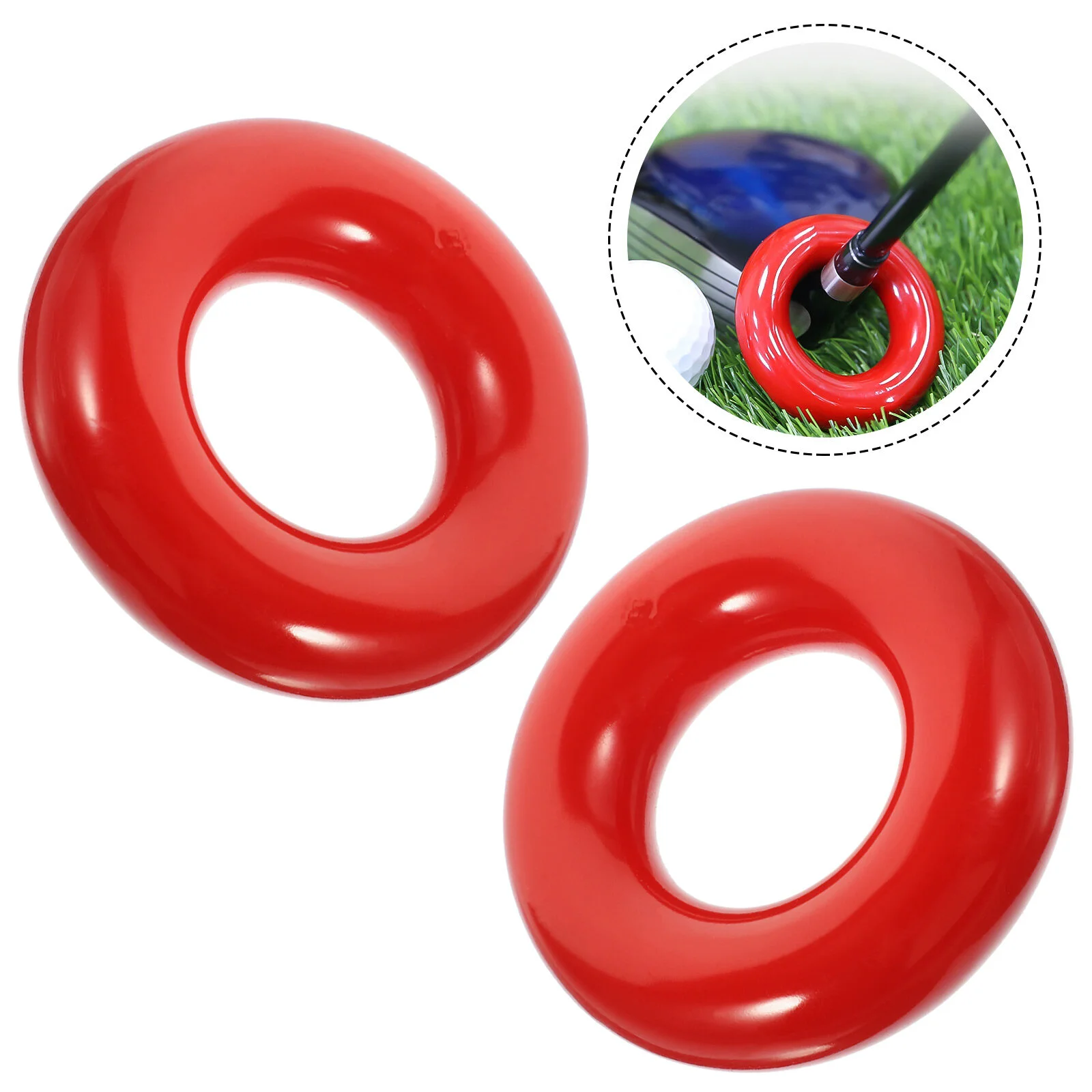 

2 Pcs Golf Weight Ring Golfing Training Weighted Swing Iron Rings Practice Tool Round Golfs Clubs Aid