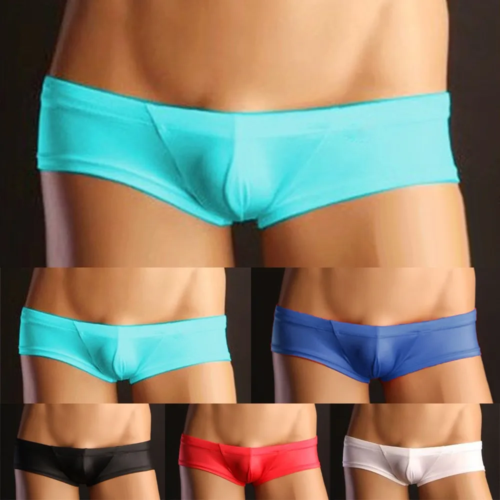 

Men's Bikini Breathable Soft Thong Low Rise Briefs Boxer Sheath Brief Seamless Underwear Comfy Elastic Hot Erotic Lingerie