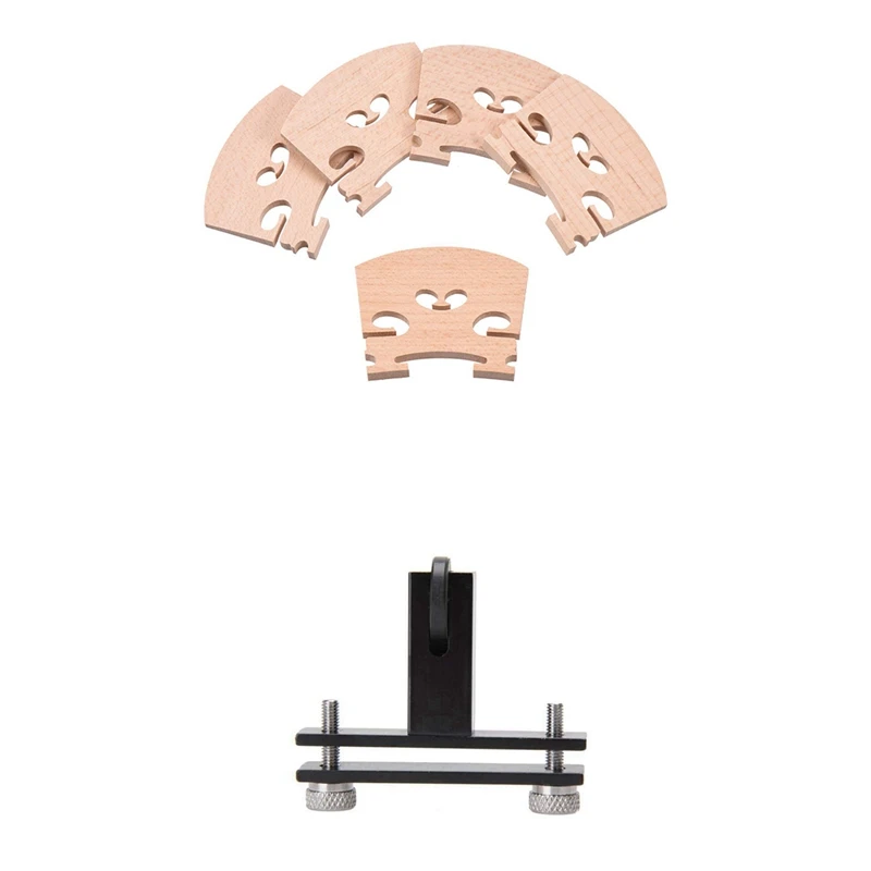 

5X Maple 4/4 Full Size Violin Bridge Qin Code & 1X Redressal Violin Bridge Machine Violin Tools Making Violin Luthier