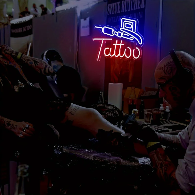 Неоновая настенная лампа для татуировок от USBPower подходит салонов пещер гаража и