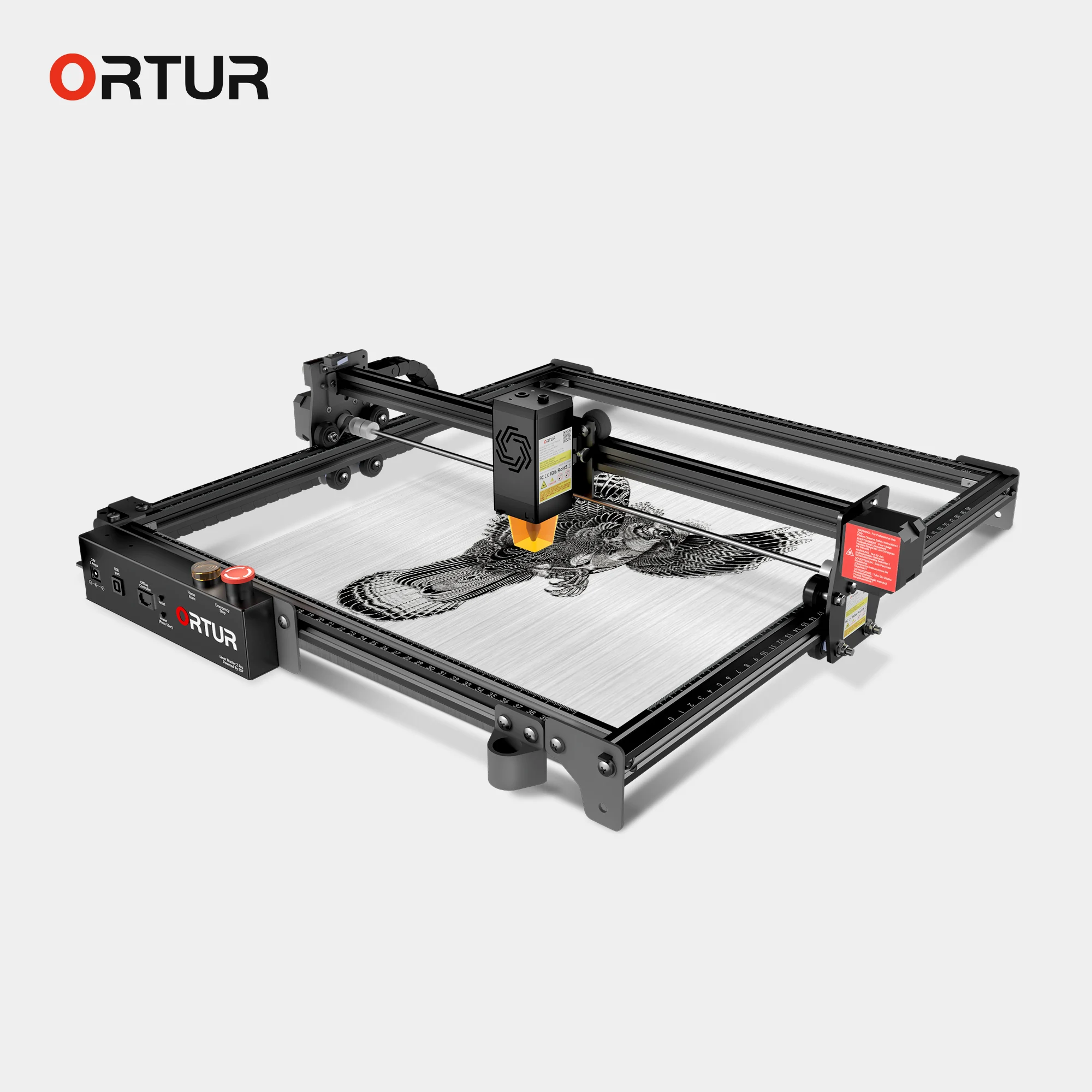 Лазерный гравер Ortur Laser Master 2 PRO S2 10 Вт лазерная маркировка сделай сам для металла