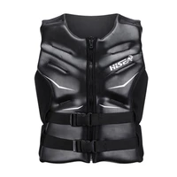 high quality adult life jacket neoprene light leather buoyancy vest surfing water sports swimming boating safety life jacket