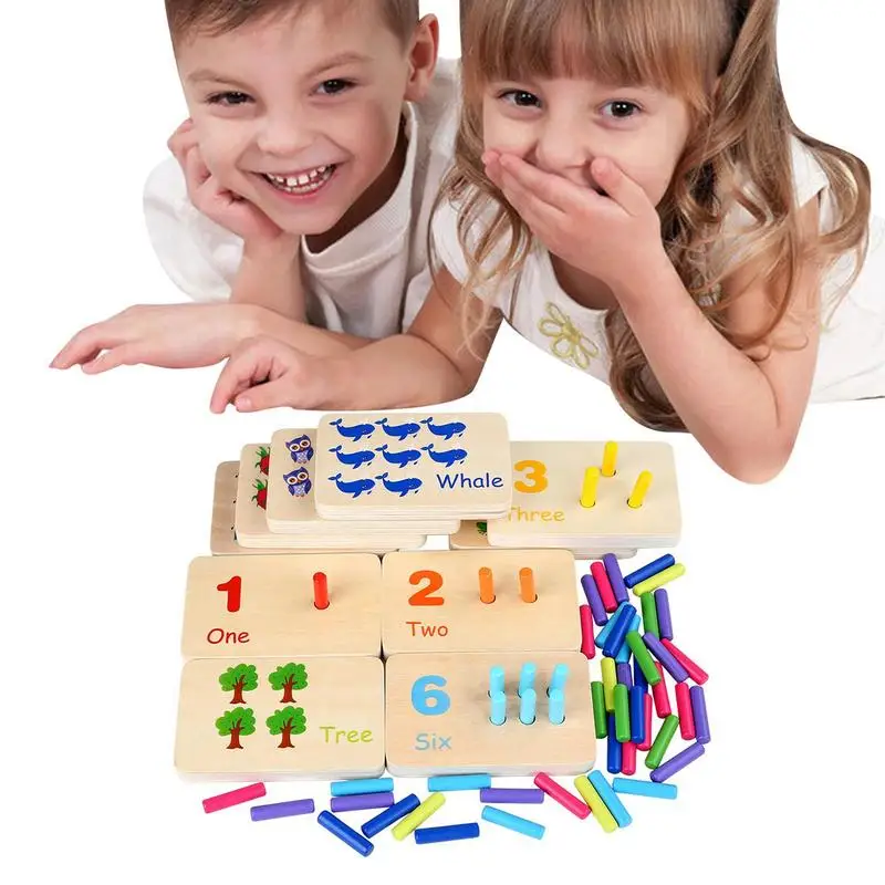 

Counting Peg Board Color And Number Tracing Peg Board Toy With Wooden Alphabet Tracing Board Montessori Math Materials Preschool