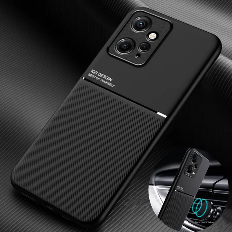 

Чехол для xiaomi redmi note12 note 12 4g, Магнитный кожаный автомобильный держатель, задняя крышка для redmy not 12 4g, мягкий бампер, чехлы для телефонов