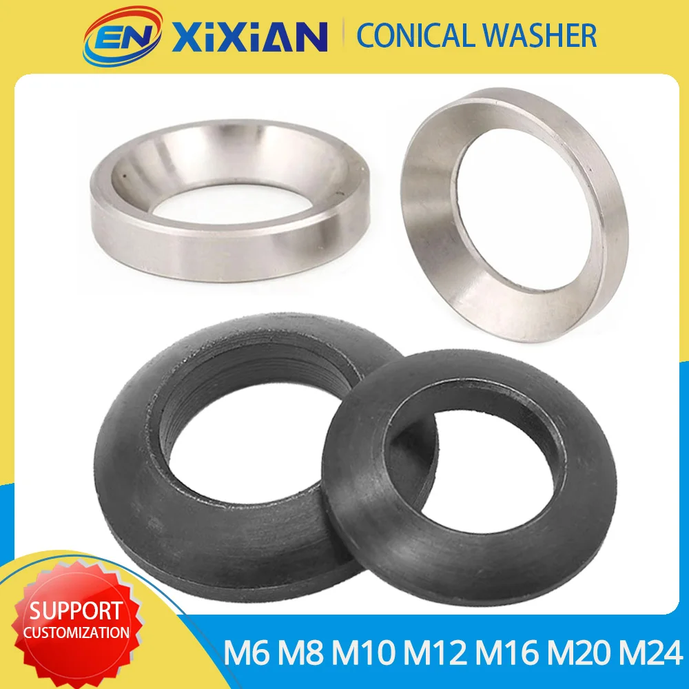 

Шайба с потайной головкой M6 M8 M10 M12 M16 M20 M24, прокладка из нержавеющей стали, коническая, твердая, сферическая, выпуклая, выпуклая