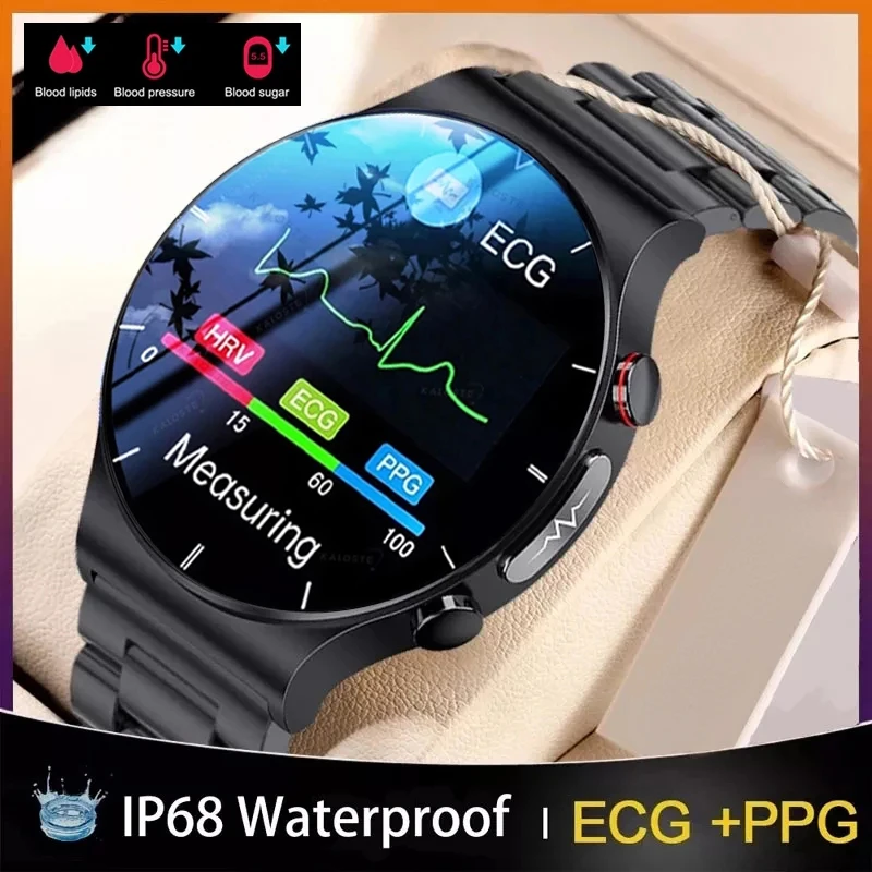 

For Huawei Xiaomi ECG+PPG Smart Watch Men Heart Rate Blood Pressure Watch Health Fitness Tracker IP68 Waterproof Smartwatch