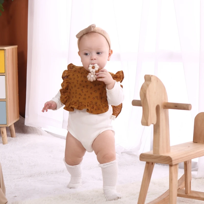 

D7YD Baby Washable Bib Fits Newborns Skin-friendly Eatting Apron for Toddler Portable