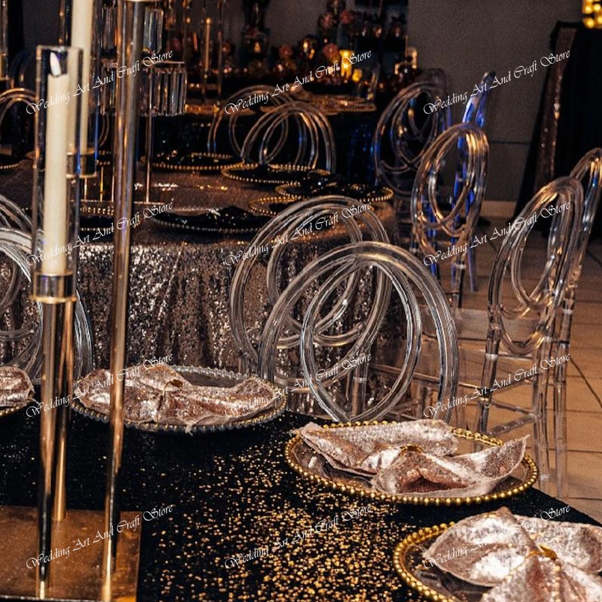 60 шт.) акриловые прозрачные стулья свадебные съемные Chiavari для свадебных