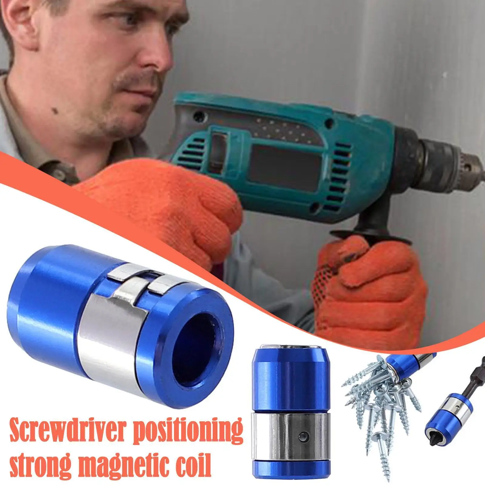 

1pcs Universal Magnetic Ring Alloy Magnetic Ring Screwdriver Bits Anti-corrosion Strong Magnetizer Drill Bit Magnetic Ring