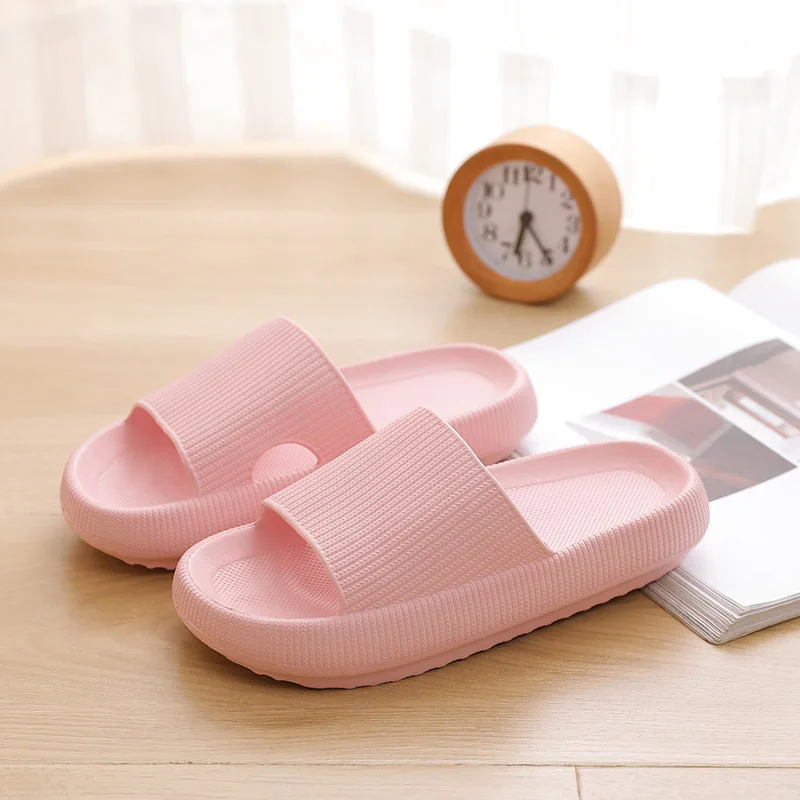 Women Thick Platform Cloud Slippers Summer Beach Soft Sole Slide Sandals Men Ladies Indoor Bathroom Anti-slip Home Slippers 2 Women Thick Platform Cloud Slippers Summer Beach Soft Sole Slide Sandals Men Ladies Indoor Bathroom Anti-slip Home Slippers 2