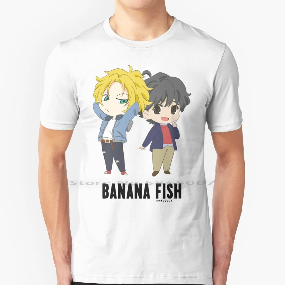 

Banana Fish T Shirt 100% Cotton Banana Fish Anime Ash Lynx Callenreese Aslan Jade Okumura Eiji Wong Shorter Lee Yut Lung Sing