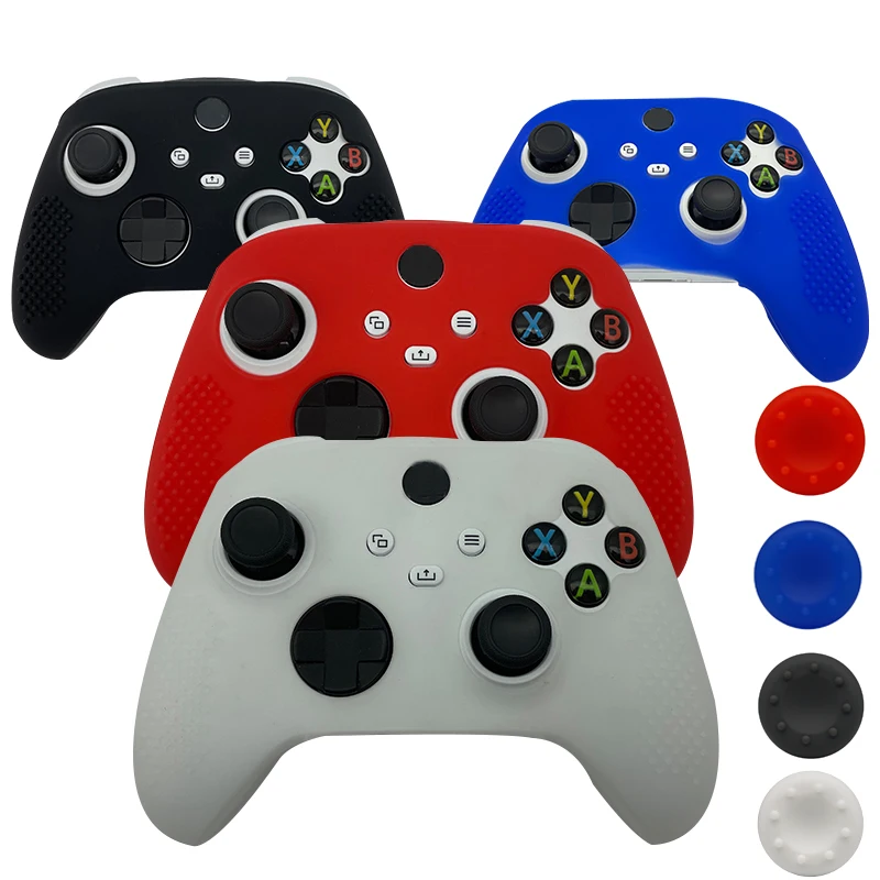 

Rubber Silicone Cover Skin for Xbox Series X/S Gamepad Antiskid Shell Skin Series X/S Controller x 1 with Thumb Grips x 2