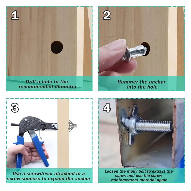 50 шт. M4 M5 M6 Лепестковые заклепки гайка болт автомобильный металлический винт для