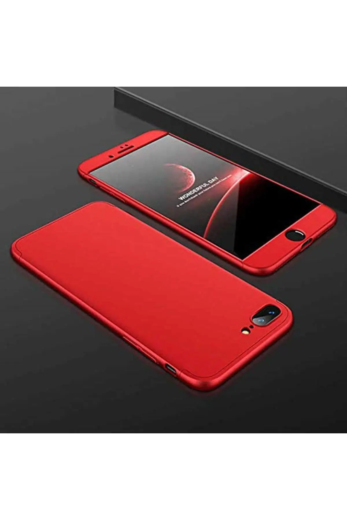 

Бренд: Zore Apple Iphone 8 Plus, чехол Double Dip Ays 3 в 1, жесткий резиновый чехол красного цвета, Категория: Чехол