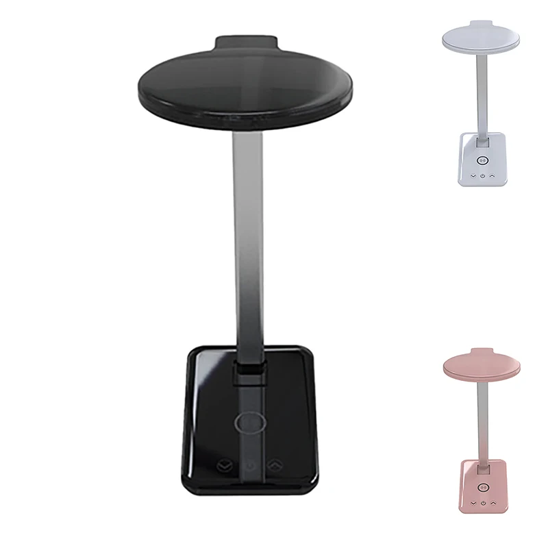 

Настольная лампа с функцией защиты глаз, приглушаемый светильник для чтения, прикроватная лампа с беспроводным зарядным устройством для оф...