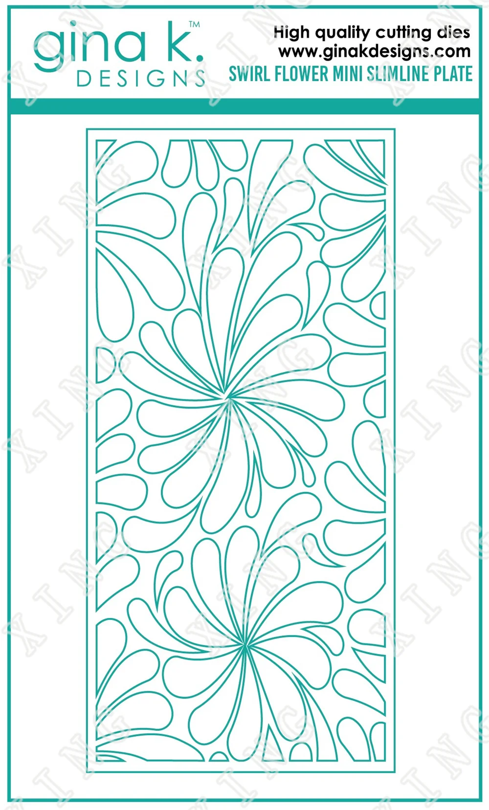 

Swirl Flower Mini Slimline Plate Metal Cutting Dies Scrapbook Diary Decoration Embossed Paper Card Craft Template New Arrive