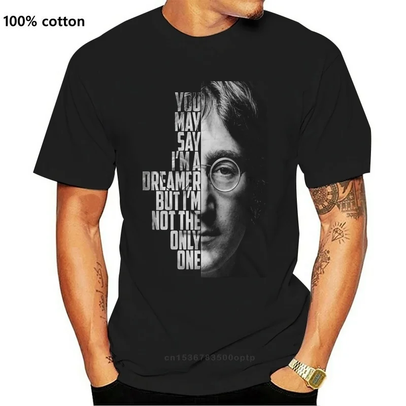 

New John Lennon Imagine Song Lyric Art Men's Women's T Shirt