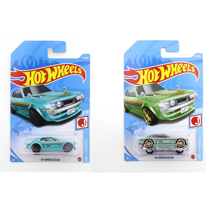 2021-151 Hot Wheels 70 TOYOTA CELICA Mini Alloy Coupe 1/64 Metal Diecast Model Car Kids Toys Gift