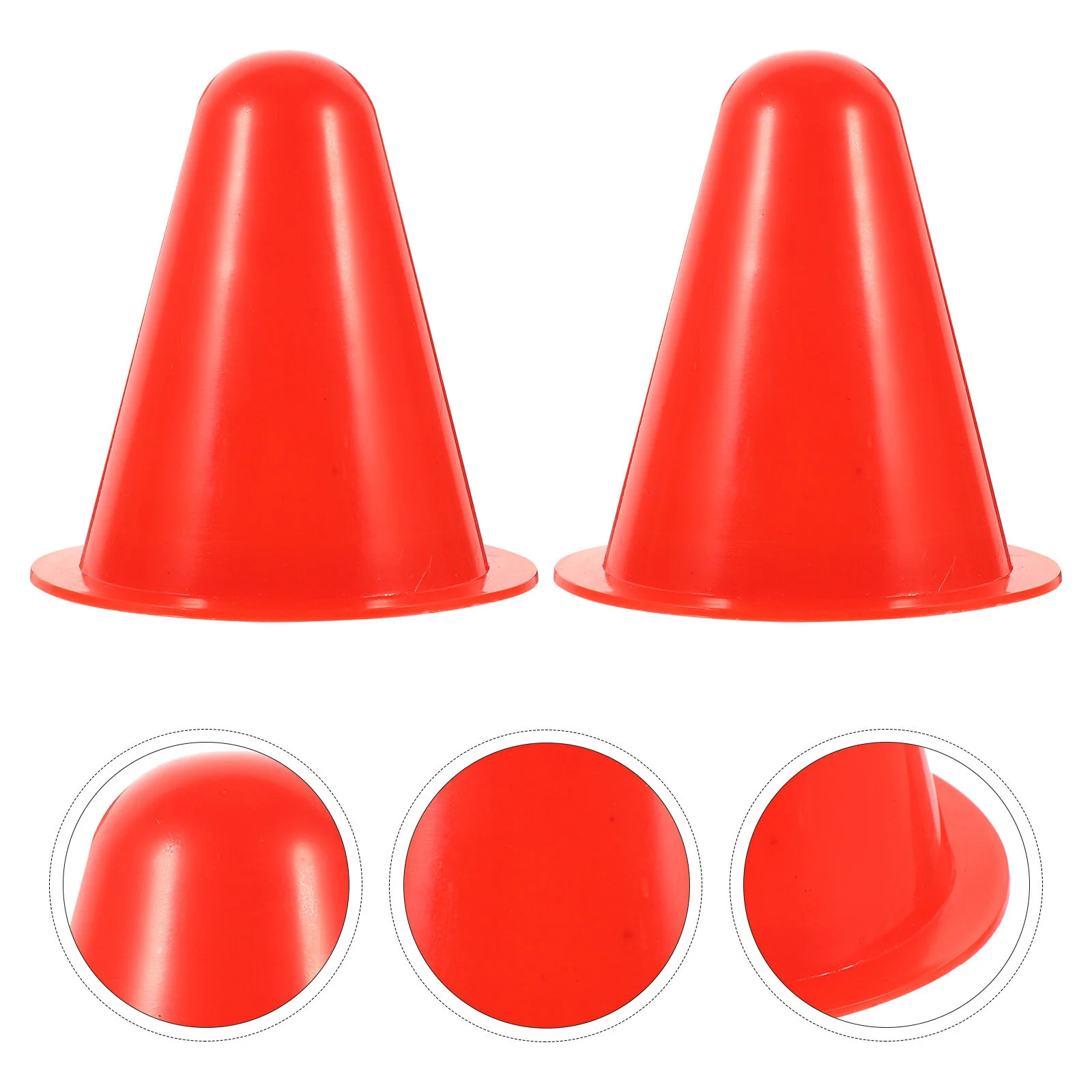 

20 Pcs Utensils Training Markers Cone Sign Stakes Sports Spot Mini Soccer Ball Cones Plastic Skates Small Road Block Footballs