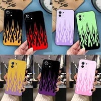 flames fashion design phone case for redmi k40 k30 k20 pro plus k50 gaming extreme go 8 8a 9 9a 9c 9t 10 10x black silicone