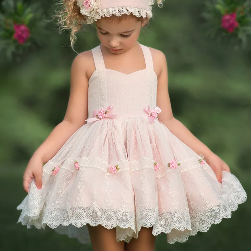 

Spanish Baby Luxury Dress Girls Lolita Princess Vestidos Children Birthday Eid Party Ball Gown Kids Lace Spain Boutique Dreeses