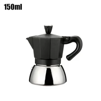 Moka Pot Coffee Maker 3 Cups (150 Ml) 430 Stainless Steel 6 Cups (300 Ml) Card Pot Coffee Espresso Maker Italian Style