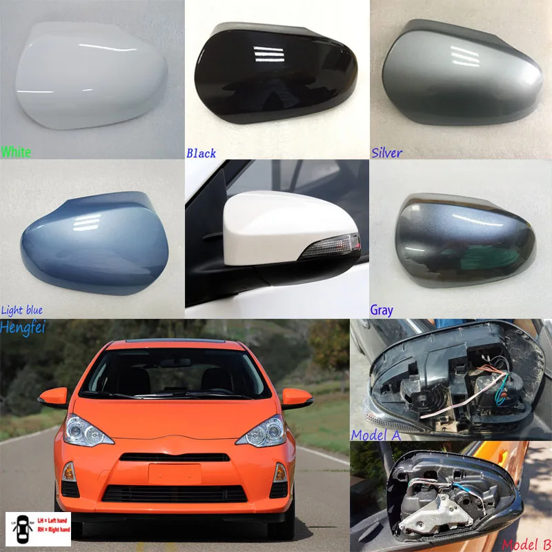 Car Reverse Mirror Shell For Toyota Aqua Prius C 2012~2021 Rearview Mirror Cover Mirror Case Housing