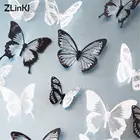 18 шт милые DIY кухонные наклейки на холодильник обои 3D Кристальные бабочки домашний декор для детской комнаты украшение для рождественской вечеринки