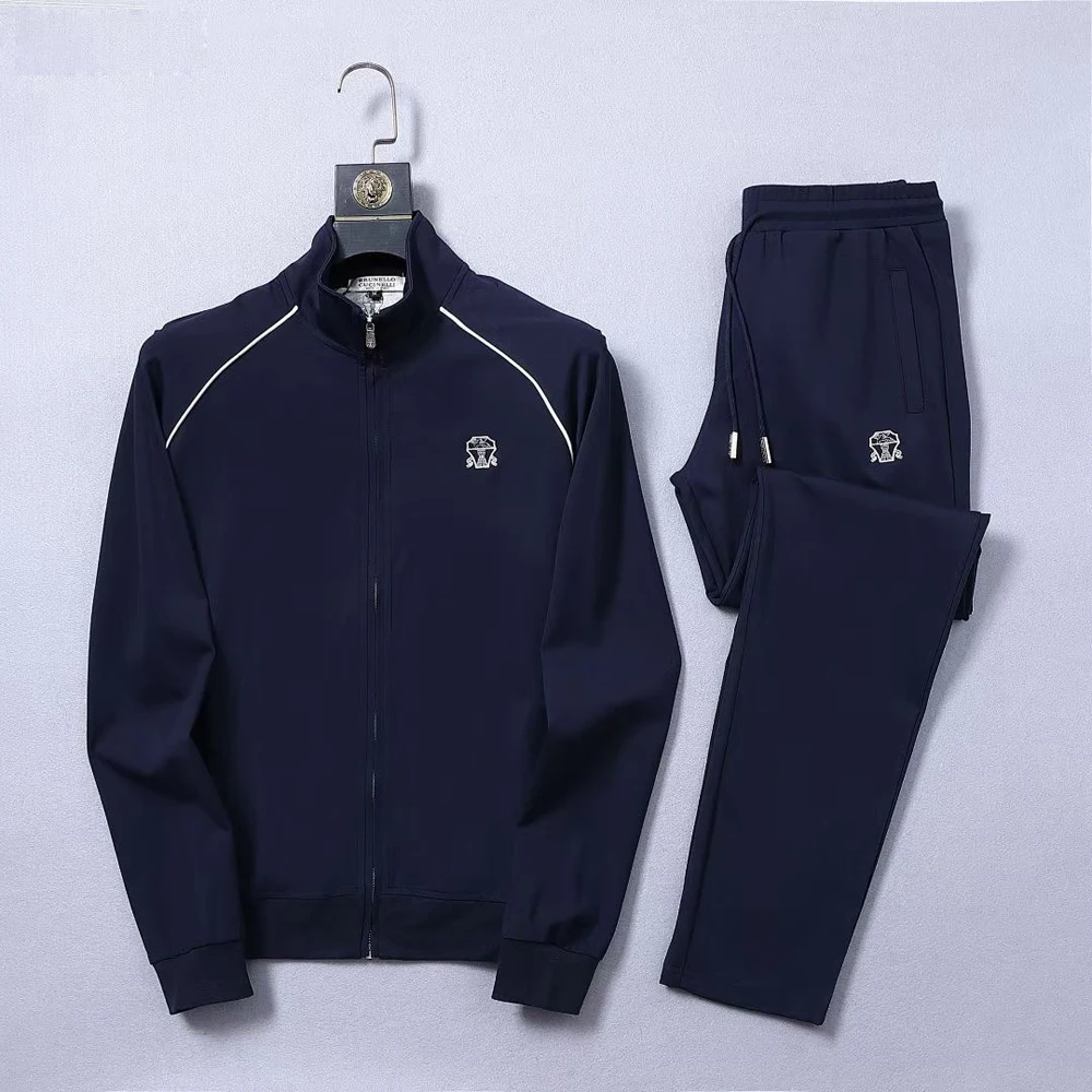 

BILLIONAIRE OECHSLI Sportswear set men 2023 new cotton Fashion sports zipper embroidery outdoors comfort quality big size M-XXXL