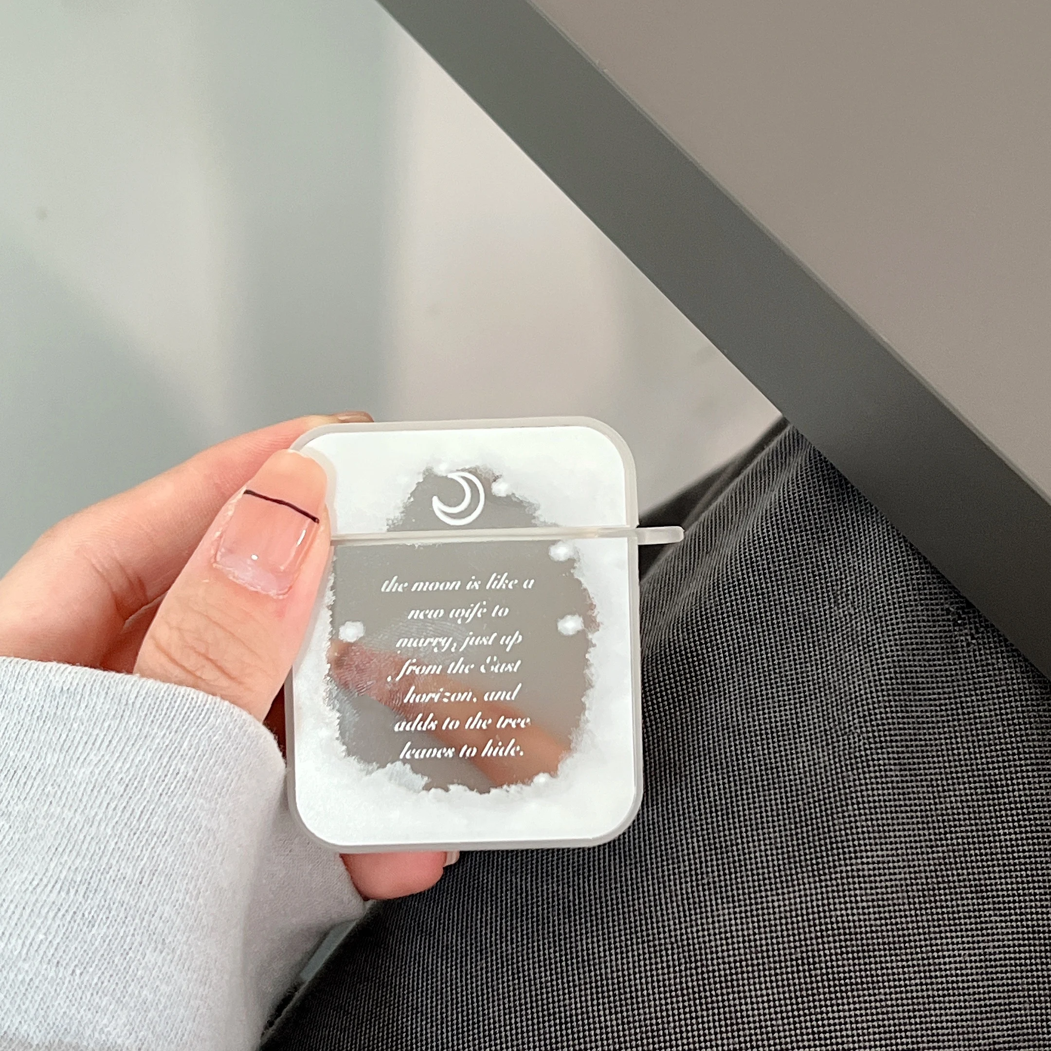 

Роскошный мягкий зеркальный чехол для наушников Moon Cloud Letter для AirPods 1 2 Pro, чехол для Apple 3, защитный чехол для брелока