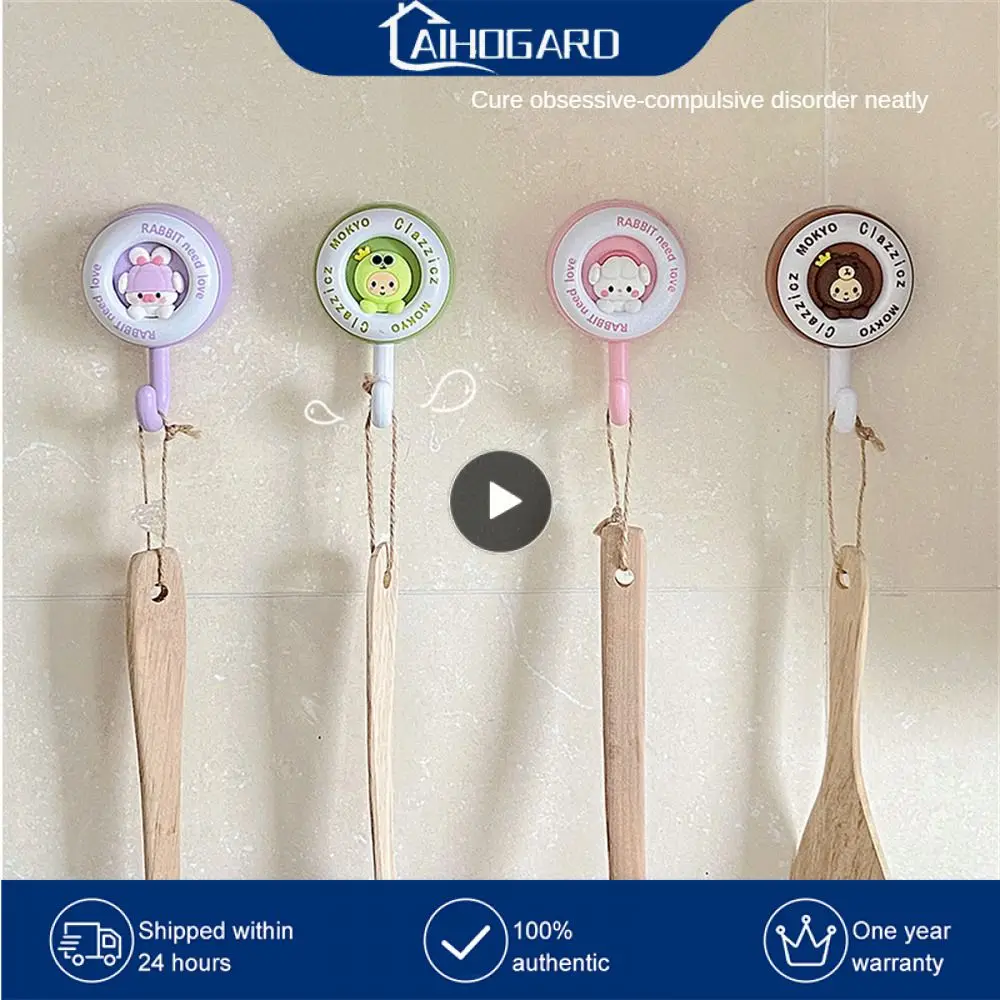 

Non-marking Adhesive Hook Pink Waterproof No Punching Hook Sticky Hook Houseware Cute Hook Installation Without Drilling Hook Up