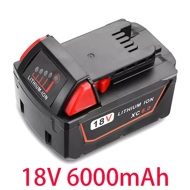 

18650 Original Milwaukee M18 Replacement Li-Ion Battery 18V 6000MAh For Power Tool Battery 48-11-1815 48-11-1850 48-11-1860 Z50