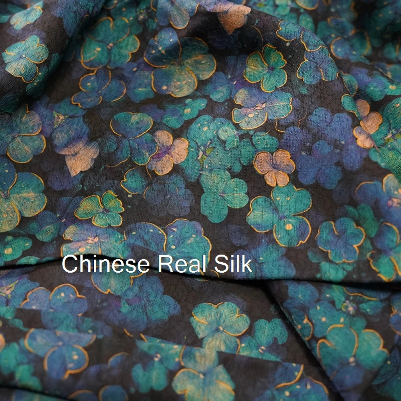 Новинка шелковая рубашка-Ципао с очаровательными облаками из Красной пряжи