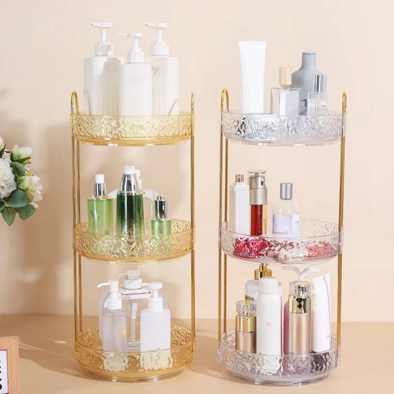 Роскошная Многоуровневая Вращающаяся Полка Для Хранения Косметики Духов И Ухода