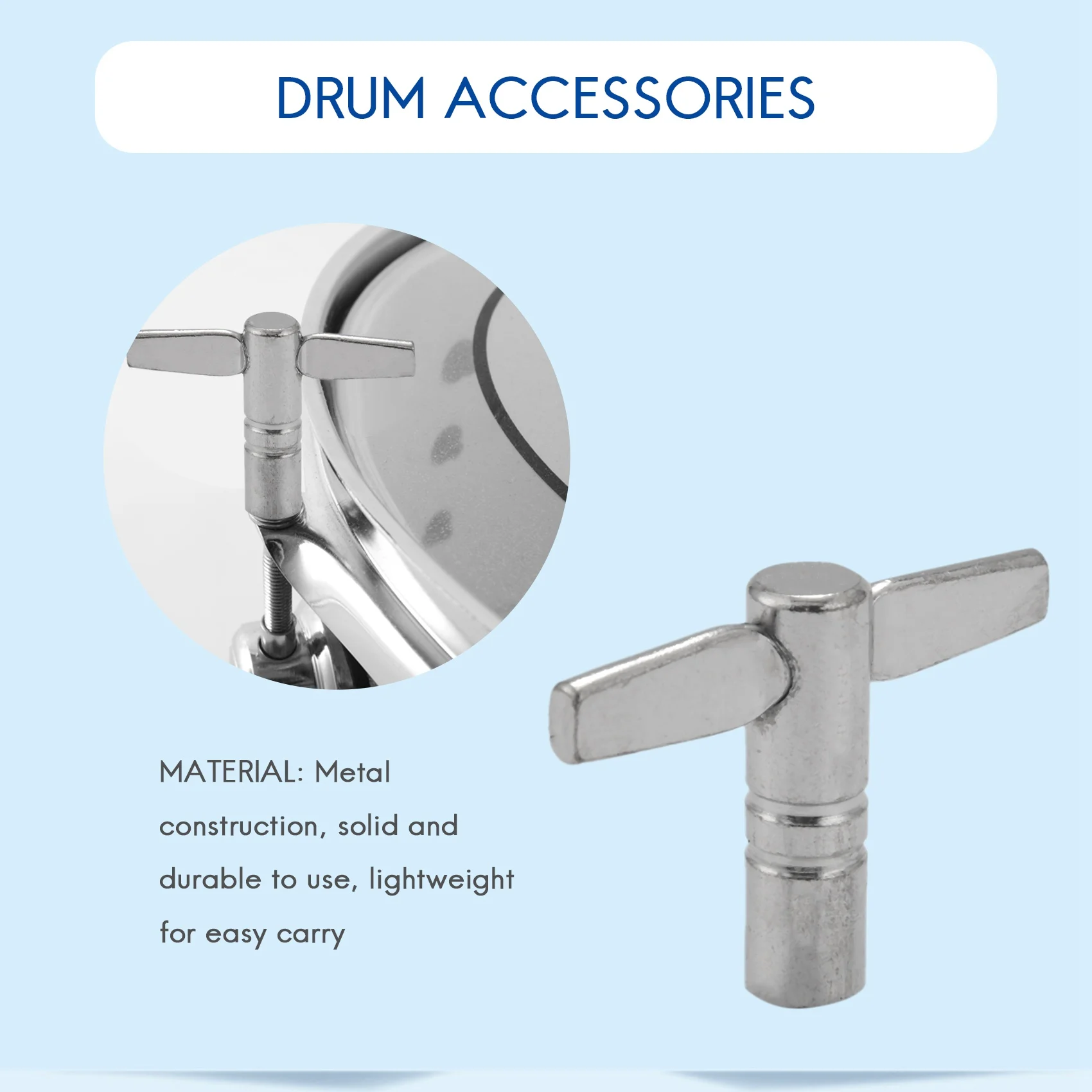 Ключи для барабана 4-пакетный ключ настройки с ключом непрерывной скоростью