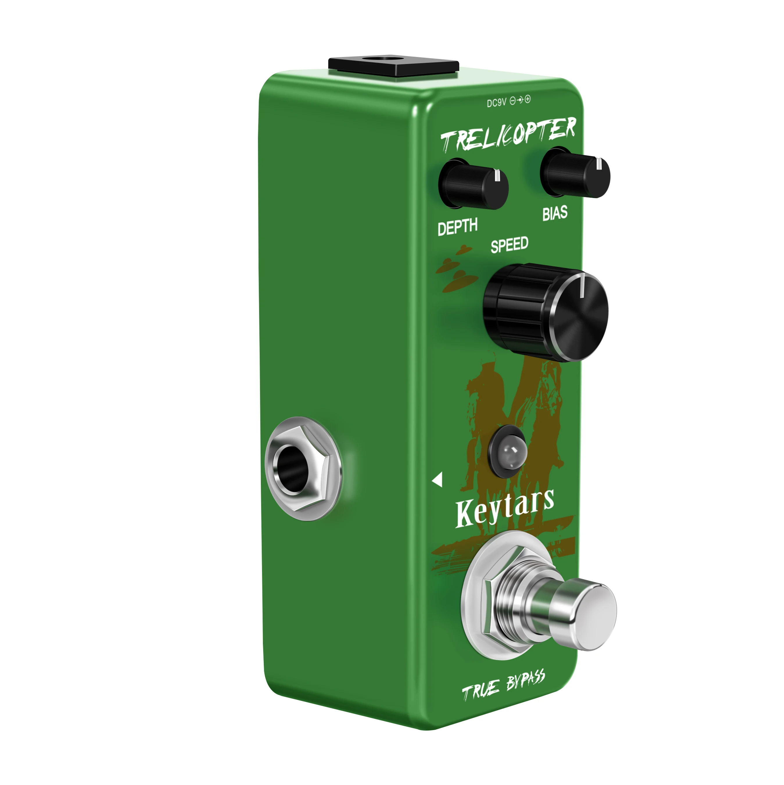 Keytars LEF -327 Guitar Trelicopter Effect Classic Optical Tremolo  BIAS Knob True Bypass Full Metal Case