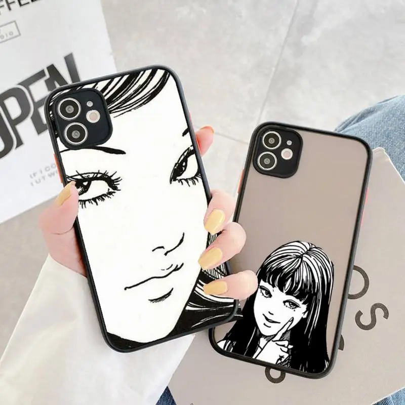 

junji ito horror comic Phone Case matte transparent For iphone 14 11 12 13 plus mini x xs xr pro max cover