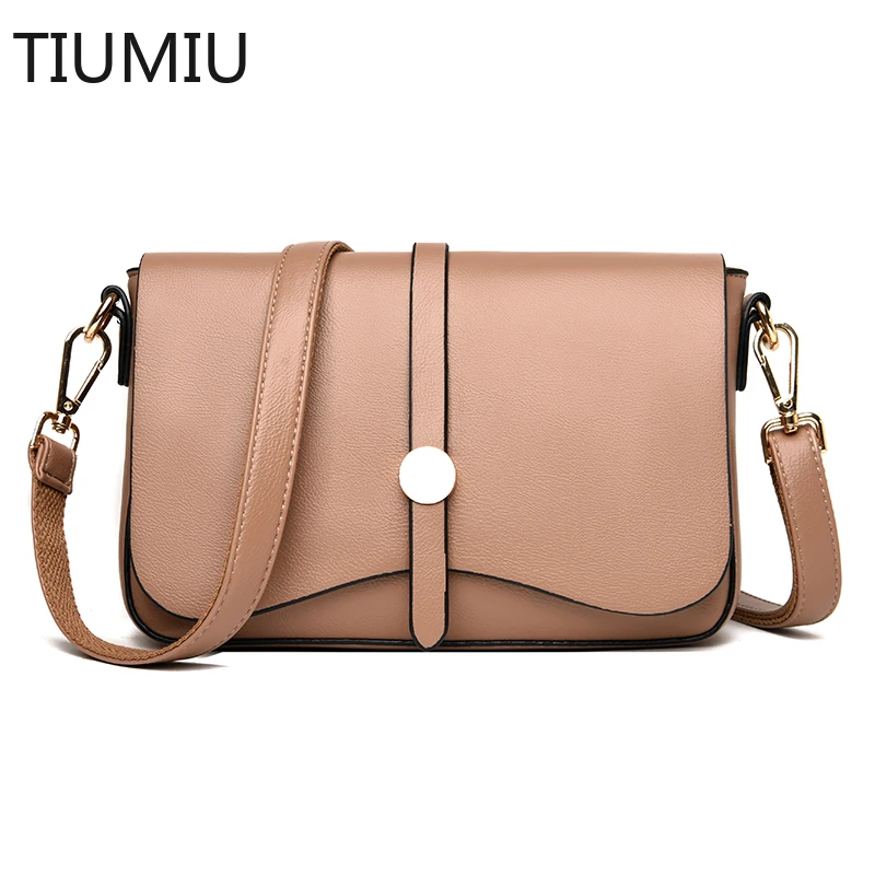 

Ladies' New 2021 PU Soft Leather Shoulder Bag New Series Brand Designer Flip Handbag Bolsa Feminina Multi Layer Envelope Bags